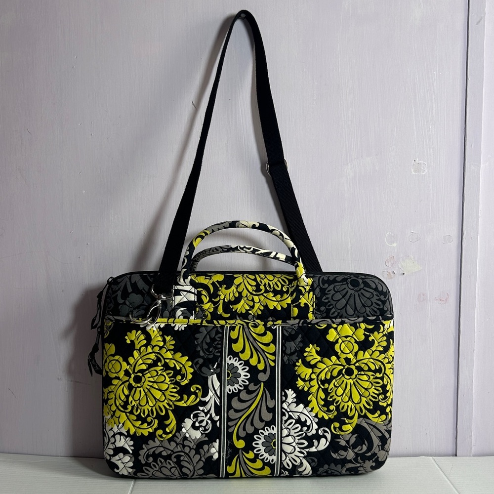 Vera Bradley Laptop‎ Case Hardshell 17" Portfolio Baroque Pattern Shoulder Strap